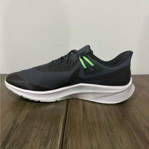 NIKE QUEST 3 SHIELD BLACK BLACK OBSIDIAN MIST MENS RUNNING SHOES